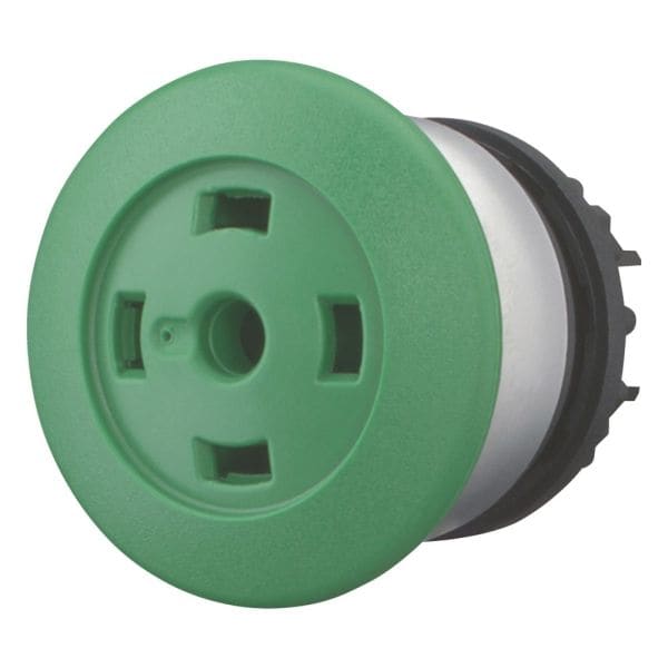 EATON - Pilzdrucktaste, RMQ-Titan, Pilz, tastend, Pilz grün, ohne Tastenplatte, Frontring Titan