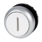 EATON - Drucktaste, RMQ-Titan, flach, tastend, weiß, beschriftet, Frontring Titan