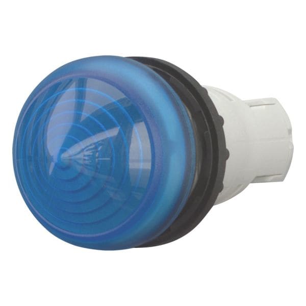 EATON - Leuchtmelder, RMQ-Titan, hoch, konisch, ohne Leuchtmittel, für Glüh-, Glimmlampen und LEDs bis 2,4 W, mit Lampenfassung BA 9s, blau