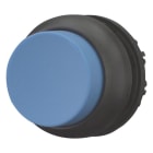 EATON - Drucktaste, RMQ-Titan, hoch, tastend, blau, unbeschriftet, Frontring Schwarz
