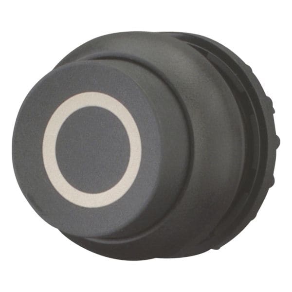 EATON - Drucktaste, RMQ-Titan, hoch, rastend, schwarz, beschriftet, Frontring Schwarz