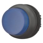 EATON - Leuchtdrucktaste, RMQ-Titan, hoch, tastend, blau, unbeschriftet, Frontring Schwarz