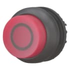 EATON - Leuchtdrucktaste, RMQ-Titan, hoch, tastend, rot, beschriftet, Frontring Schwarz