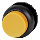 EATON - Leuchtdrucktaste, RMQ-Titan, hoch, tastend, gelb, unbeschriftet, Frontring Schwarz