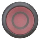EATON - Leuchtdrucktaste, RMQ-Titan, flach, tastend, rot, beschriftet, Frontring Schwarz