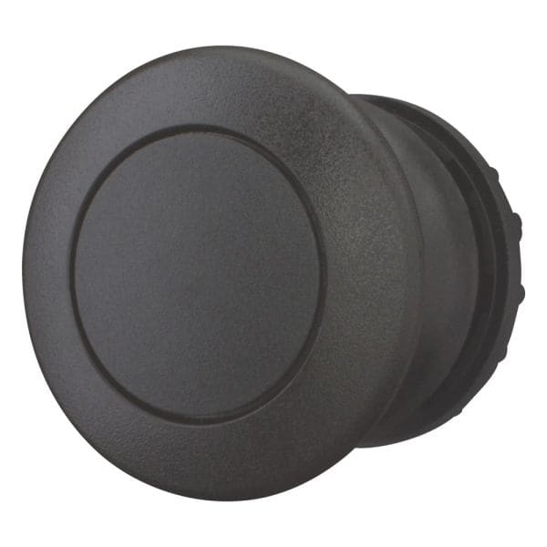 EATON - Pilzdrucktaste, RMQ-Titan, Pilz, tastend, Pilz schwarz, schwarz, unbeschriftet, Frontring Schwarz