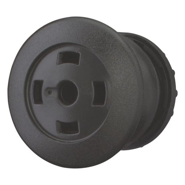EATON - Pilzdrucktaste, RMQ-Titan, Pilz, rastend, Pilz schwarz, ohne Tastenplatte, Frontring Schwarz