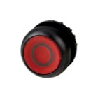 EATON - Leuchtdrucktaste, RMQ-Titan, flach, rastend, rot, beschriftet, Frontring Schwarz