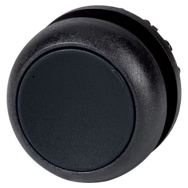 EATON - Drucktaste, RMQ-Titan, flach, rastend, schwarz, unbeschriftet, Frontring Schwarz