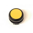 EATON - Drucktaste, RMQ-Titan, flach, tastend, gelb, unbeschriftet, Frontring Schwarz