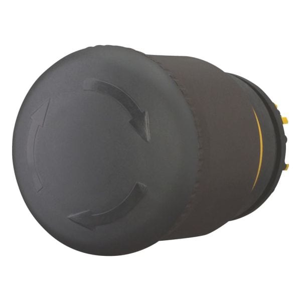 EATON - HALT-/STOPP-Taste, RMQ-Titan, Pilzform, 38 mm, unbeleuchtet, Drehentriegelung, schwarz, gelb, RAL 9005
