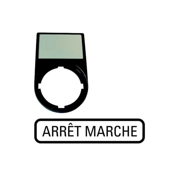 EATON - Träger, + Schild, ARRET MARCHE