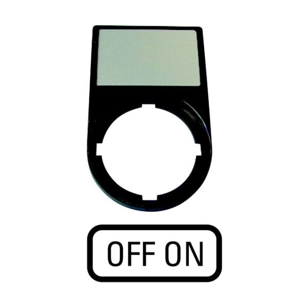 EATON - Träger, + Schild, OFF ON