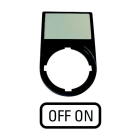 EATON - Träger, + Schild, OFF ON