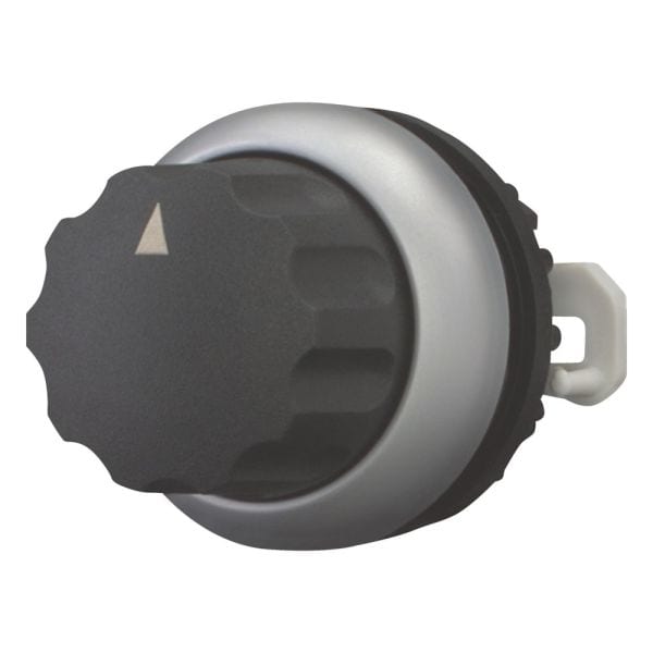 EATON - Wahltaste, RMQ-Titan, mit Drehknopf, rastend, 4 Stellungen, beschriftet, Frontring Titan