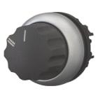 EATON - Wahltaste, RMQ-Titan, mit Drehknopf, rastend, 2 Stellungen, beschriftet, Frontring Titan, II I