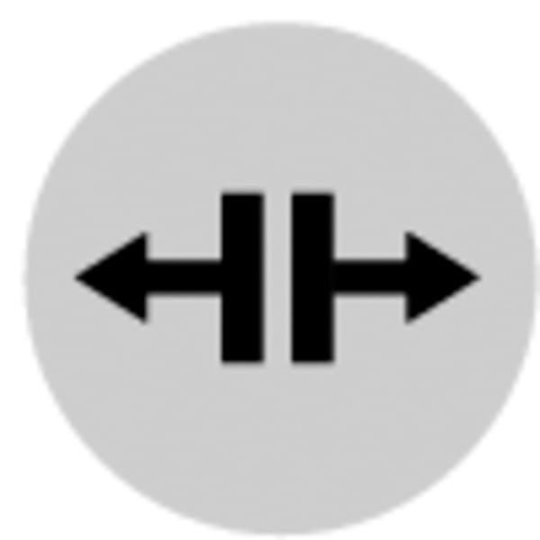 EATON - Tastenlinse, flach weiß, Symbol lösen