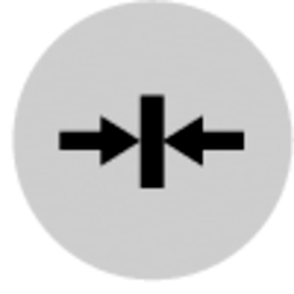 EATON - Tastenlinse, flach weiß, Symbol spannen