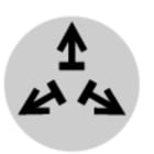 EATON - Tastenlinse, flach weiß, Symbol lösen