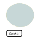 EATON - Tastenlinse, flach weiß, SENKEN