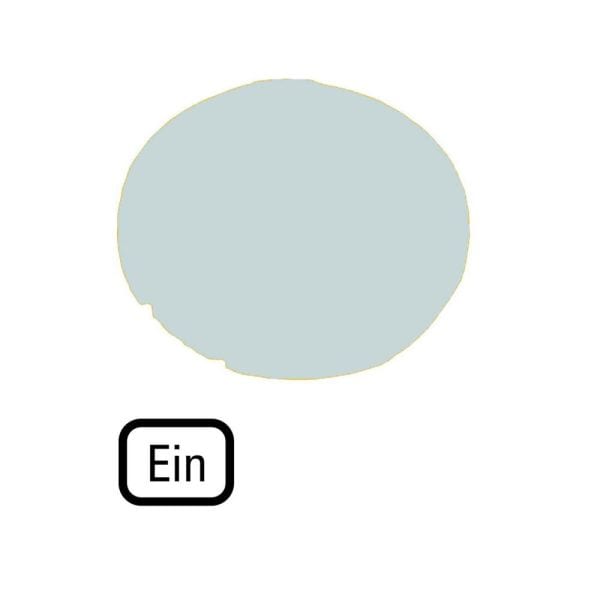 EATON - Tastenlinse, flach weiß, EIN