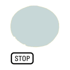 EATON - Tastenlinse, flach weiß, STOP