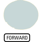 EATON - Tastenlinse, flach weiß, FORWARD