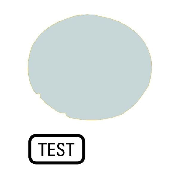 EATON - Tastenlinse, flach weiß, TEST
