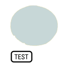 EATON - Tastenlinse, flach weiß, TEST