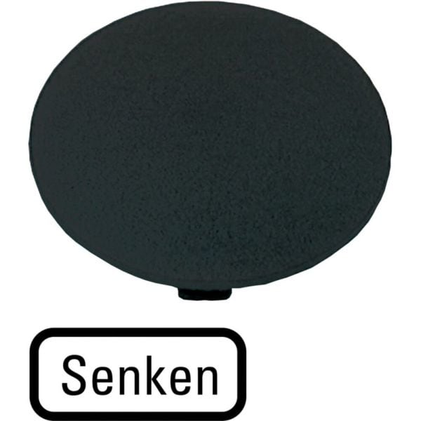 EATON - Tastenplatte, Pilz schwarz, SENKEN