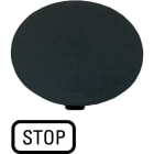 EATON - Tastenplatte, Pilz schwarz, STOP
