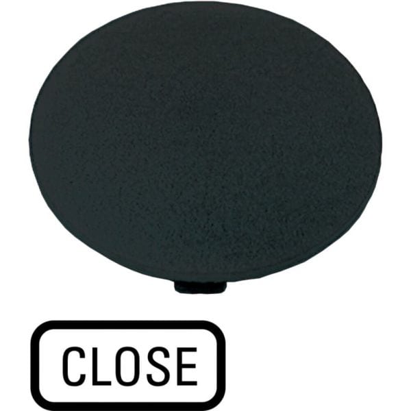 EATON - Tastenplatte, Pilz schwarz, CLOSE