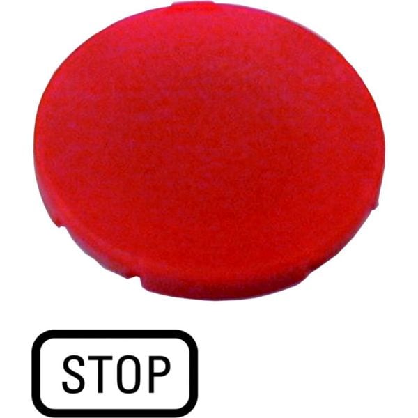 EATON - Tastenplatte, flach rot, STOP