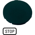 EATON - Tastenplatte, flach schwarz, STOP