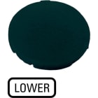 EATON - Tastenplatte, flach schwarz, LOWER