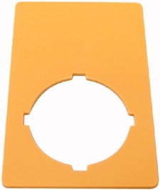 EATON - Schild, NOT-HALT, H x B = 50 x 33 mm, gelb, NOT-HALT