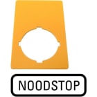 EATON - Schild, NOT-AUS, gelb, H x B = 50 x 33 mm, NOODSTOP