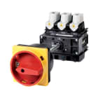 EATON - Hauptschalter, P5, 160 A, Zwischenbau, 3-polig + N, NOT-AUS-Funktion, mit rotem Drehgriff und gelbem Sperrkranz, abschließbar in 0-Stellung