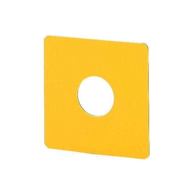 EATON - Schild, NOT-AUS, H x B = 50 x 50 mm, gelb, + Sonderbeschriftung