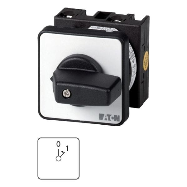 EATON - EIN-Taster, T0, 20 A, Einbau, 2 Baueinheit(en), Kontakte: 3, 45 °, tastend, mit 0-Stellung, mit Rückzug nach 0, 0<1, Abwicklungs Nr. 15303