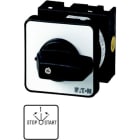 EATON - EIN-AUS-Taster, T0, 20 A, Einbau, 1 Baueinheit(en), Kontakte: 2, 45 °, tastend, mit 0-Stellung, mit 2-seitigem Rückzug, STOP>I<START, Abwick