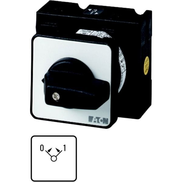 EATON - EIN-AUS-Taster, T0, 20 A, Zentraleinbau, 2 Baueinheit(en), Kontakte: 4, 45 °, tastend, mit 0-Stellung, mit 2-seitigem Rückzug, 0><1, Abwickl
