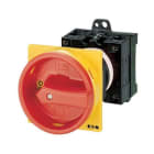 EATON - Sonderschalter, T3, 32 A, Zwischenbau, 4 Baueinheit(en), NOT-AUS-Funktion, mit rotem Drehgriff und gelbem Sperrkranz