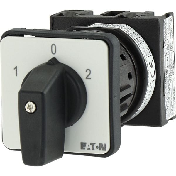 EATON - Umschalter, T0, 20 A, Zentraleinbau, 1 Baueinheit(en), Kontakte: 2, 60 °, rastend, mit 0-Stellung, 1-0-2, Abwicklungs Nr. 8210