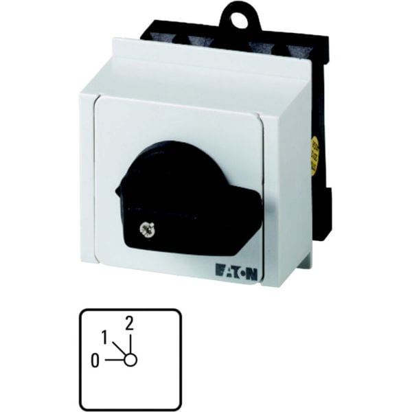 EATON - Stufenschalter, T0, 20 A, Verteilereinbau, 1 Baueinheit(en), Kontakte: 2, 45 °, rastend, mit 0-Stellung, 0-2, Abwicklungs Nr. 8240
