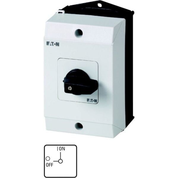 EATON - EIN-AUS-Schalter, 3-polig + N, 20 A, 90 °, Aufbau