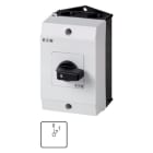 EATON - EIN-Taster, T0, 20 A, Aufbau, 2 Baueinheit(en), Kontakte: 3, 45 °, tastend, mit 0-Stellung, mit Rückzug nach 0, 0<1, Abwicklungs Nr. 15303
