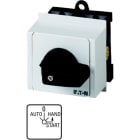 EATON - Umschalter, T0, 20 A, Verteilereinbau, 2 Baueinheit(en), Kontakte: 4, mit Tast-Funktion START, 45 °, tastend/rastend, AUTO-0-HAND<START, Abw