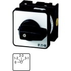 EATON - Spannungsmesserumschalter, T0, 20 A, Einbau, 2 Baueinheit(en), Kontakte: 4, 45 °, rastend, mit 0-Stellung, 0-Phase/Phase, Abwicklungs Nr. 80