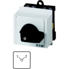 EATON - Umschalter, T0, 20 A, Verteilereinbau, 2 Baueinheit(en), Kontakte: 4, 90 °, rastend, ohne 0-Stellung, 1-2, Abwicklungs Nr. 8221